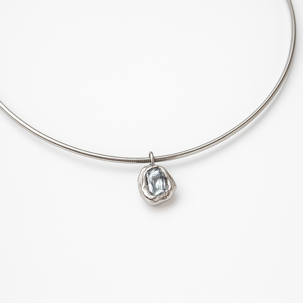 Blue Topaz Choker necklace