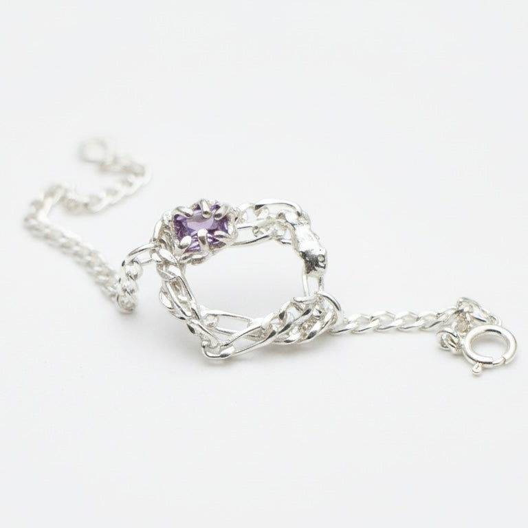 Purple stone bracelet