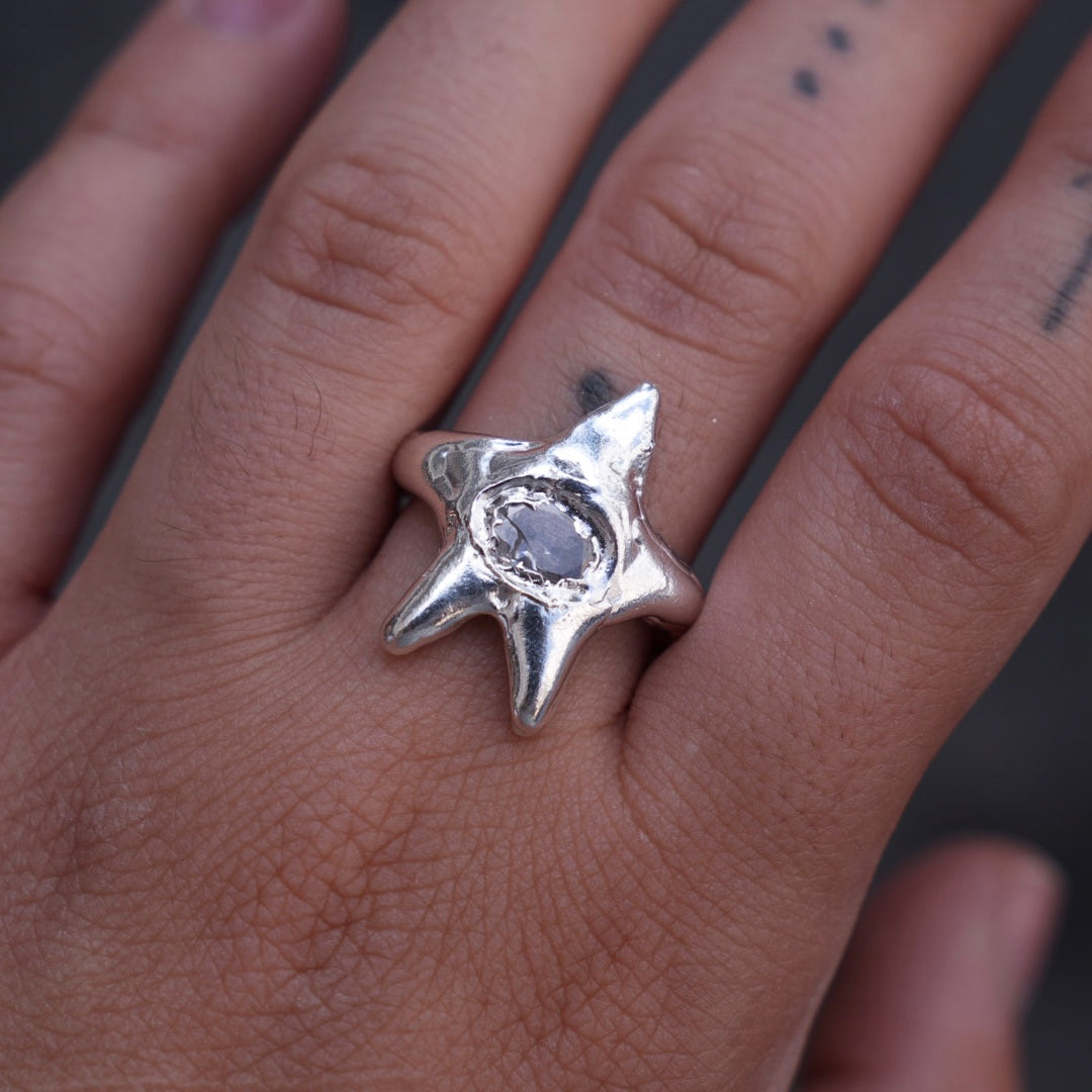 Star with a stone ring