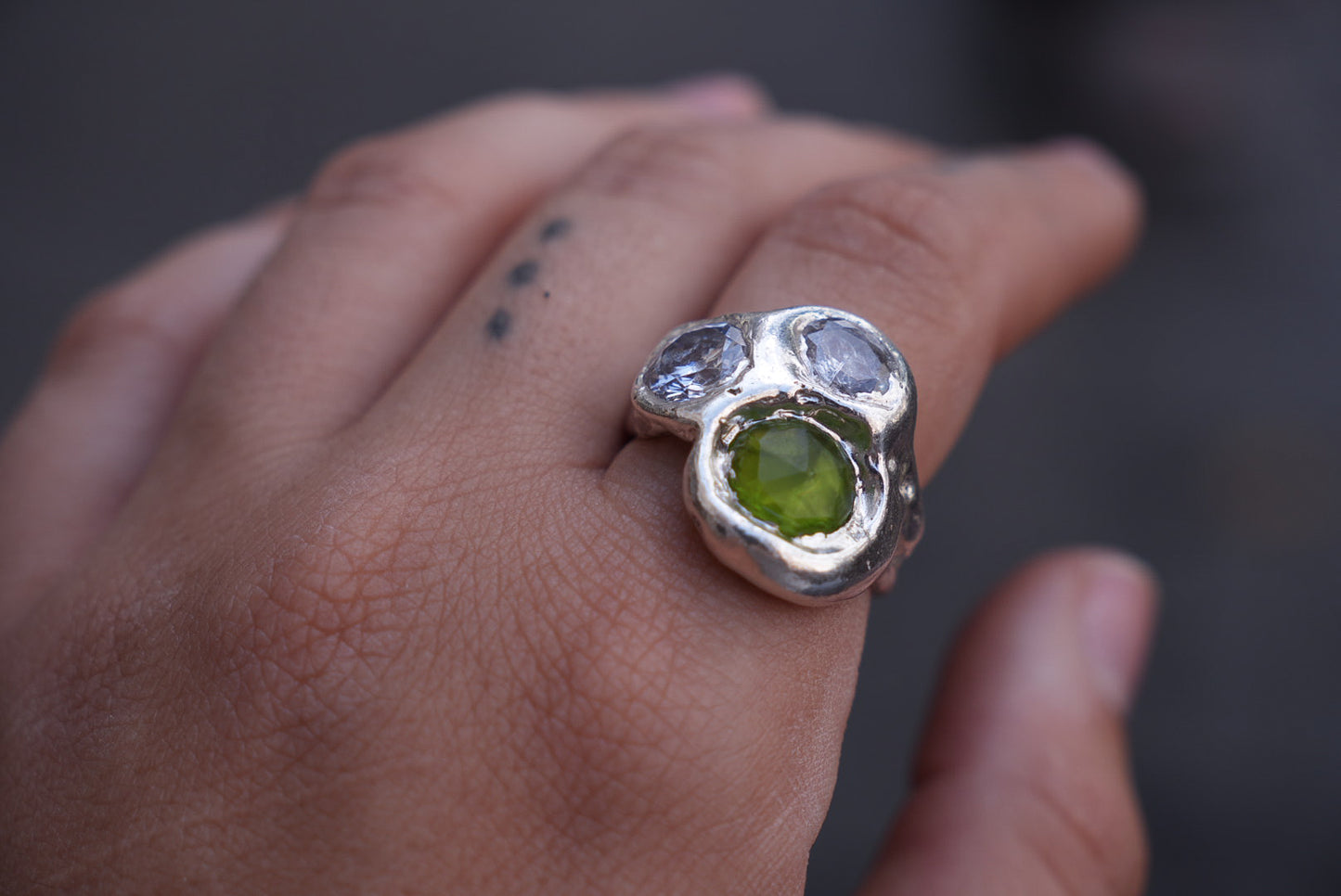 3 stones combo ring