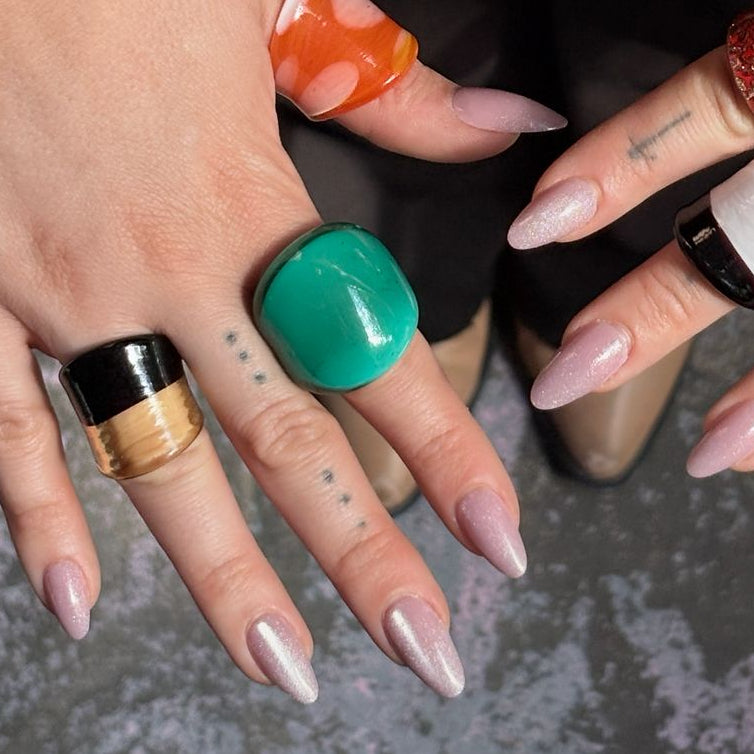 Teal Glass Ring