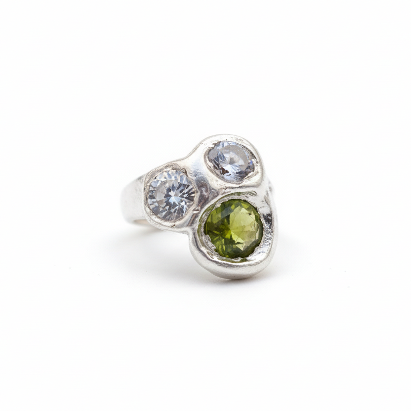 3 stones combo ring
