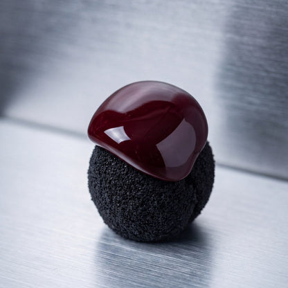 Dark red Glass Ring