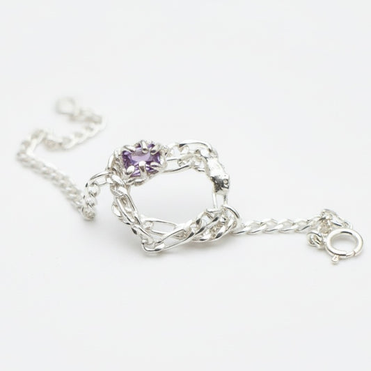 Purple stone bracelet