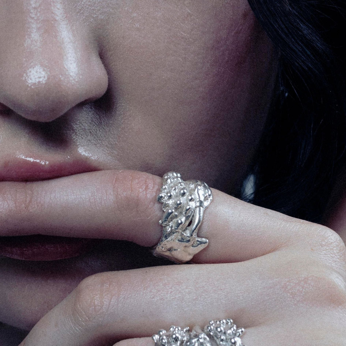 SOLACE silver ring