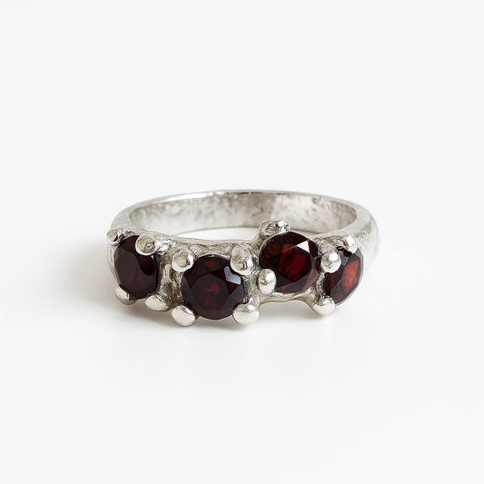 Louisa ring | Garnet Stone ring