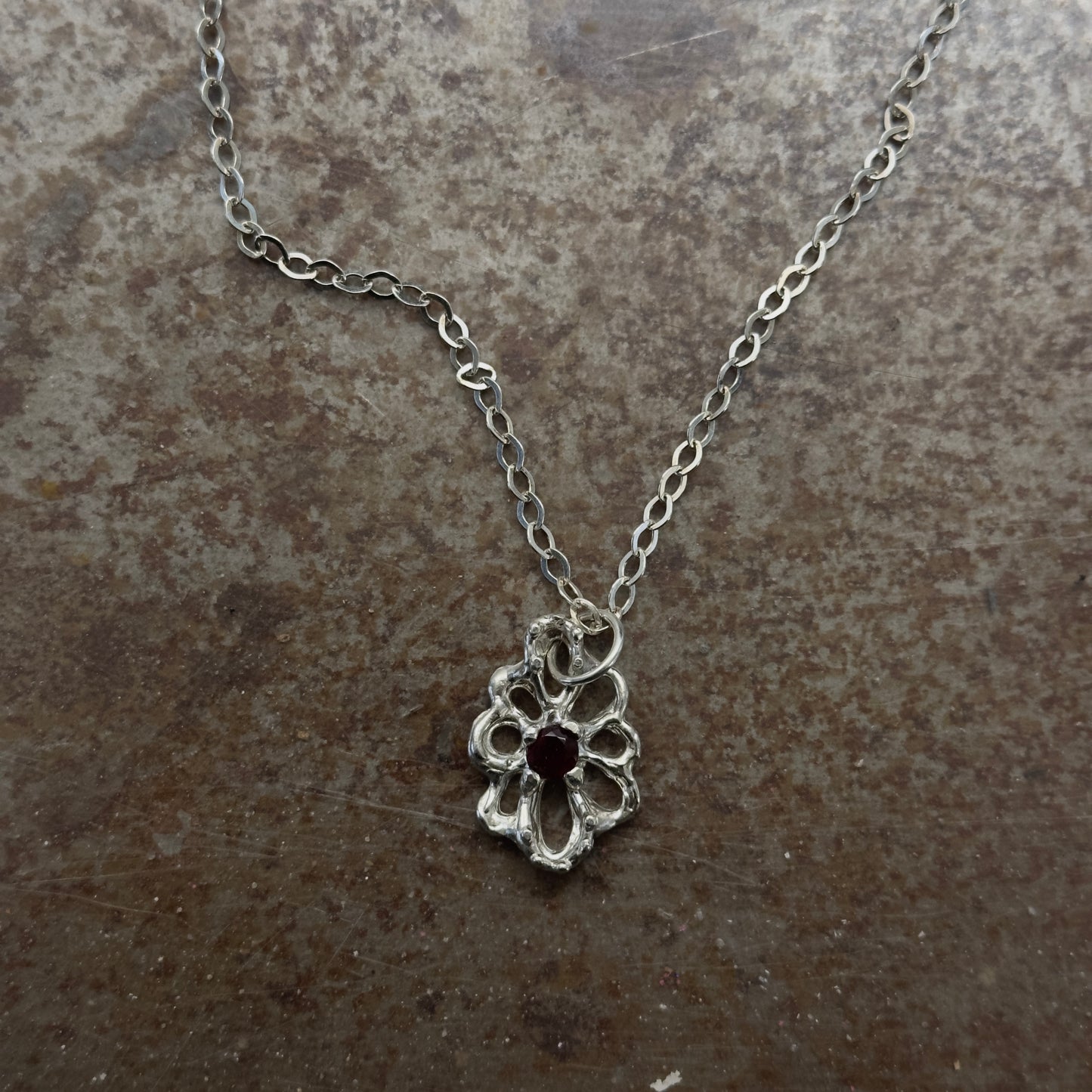 Paloma Garnet Gemstone Necklace