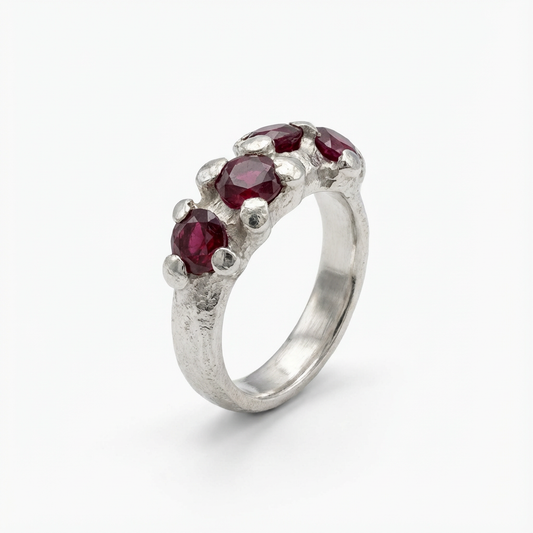 Louisa ring | Garnet Stone ring