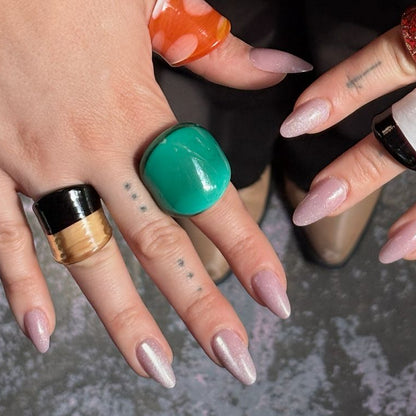 Teal Glass Ring