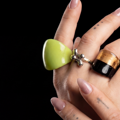 Brown Glass Ring