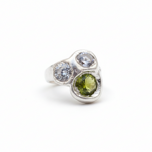 3 stones combo ring